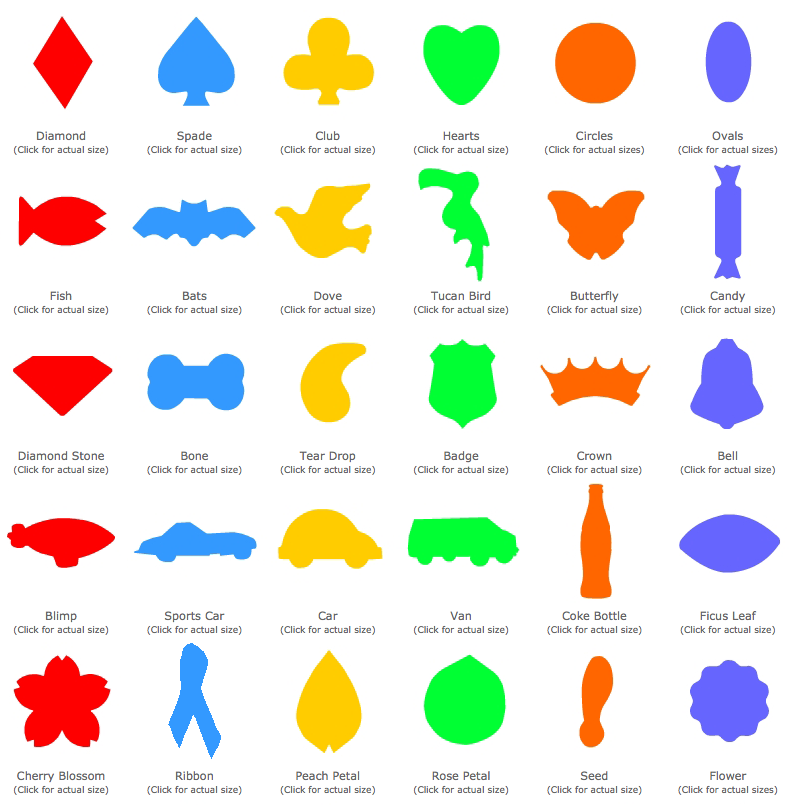 confetti shapes we offer